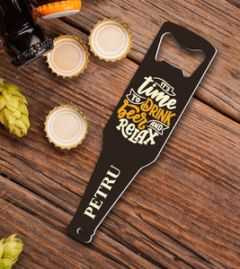 Desfacator de bere personalizat - Beer and relax