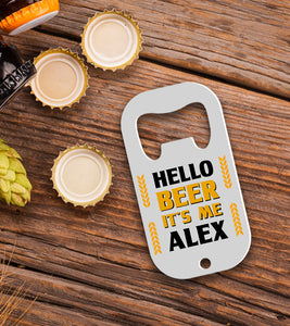 Desfacator de bere personalizat - Hello Beer